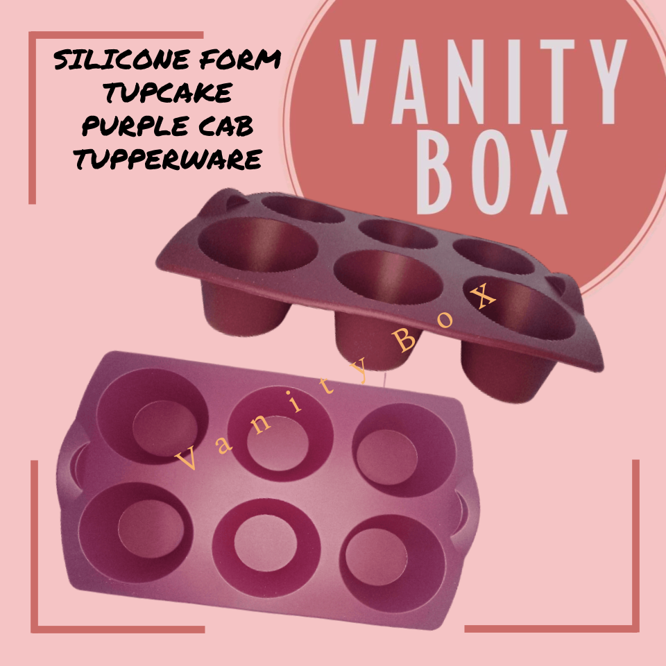 TUPPERWARE SILICONE FORM TUPCAKE PURPLE CAB