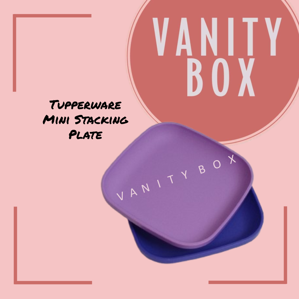 Tupperware Mini Stacking Plate (2pcs) - Small Plate, containing spices, dipping sauces