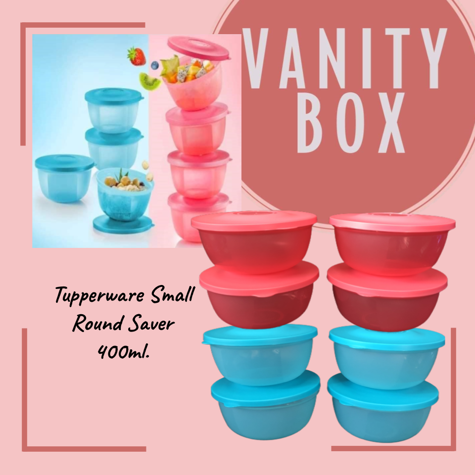 Tupperware 4-PC SMALL ROUND SAVER 400ml