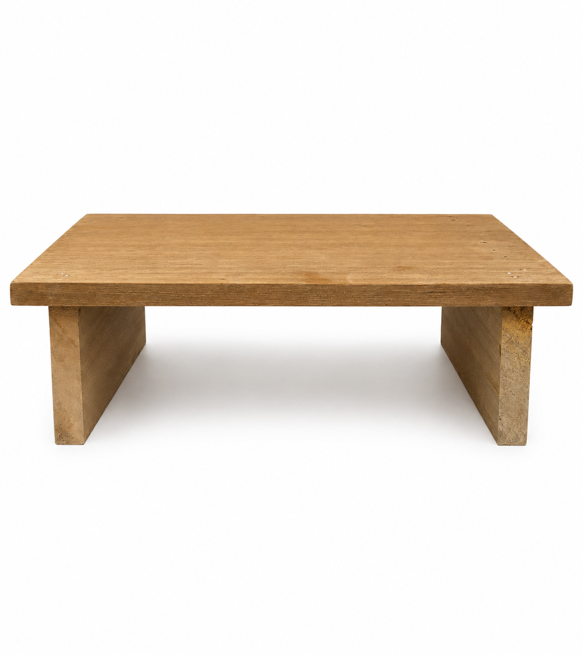 Multi-Purpose Wooden Monitor Stand | Desk Organizer | Laptop Riser | Display Shelf | Natural Wood