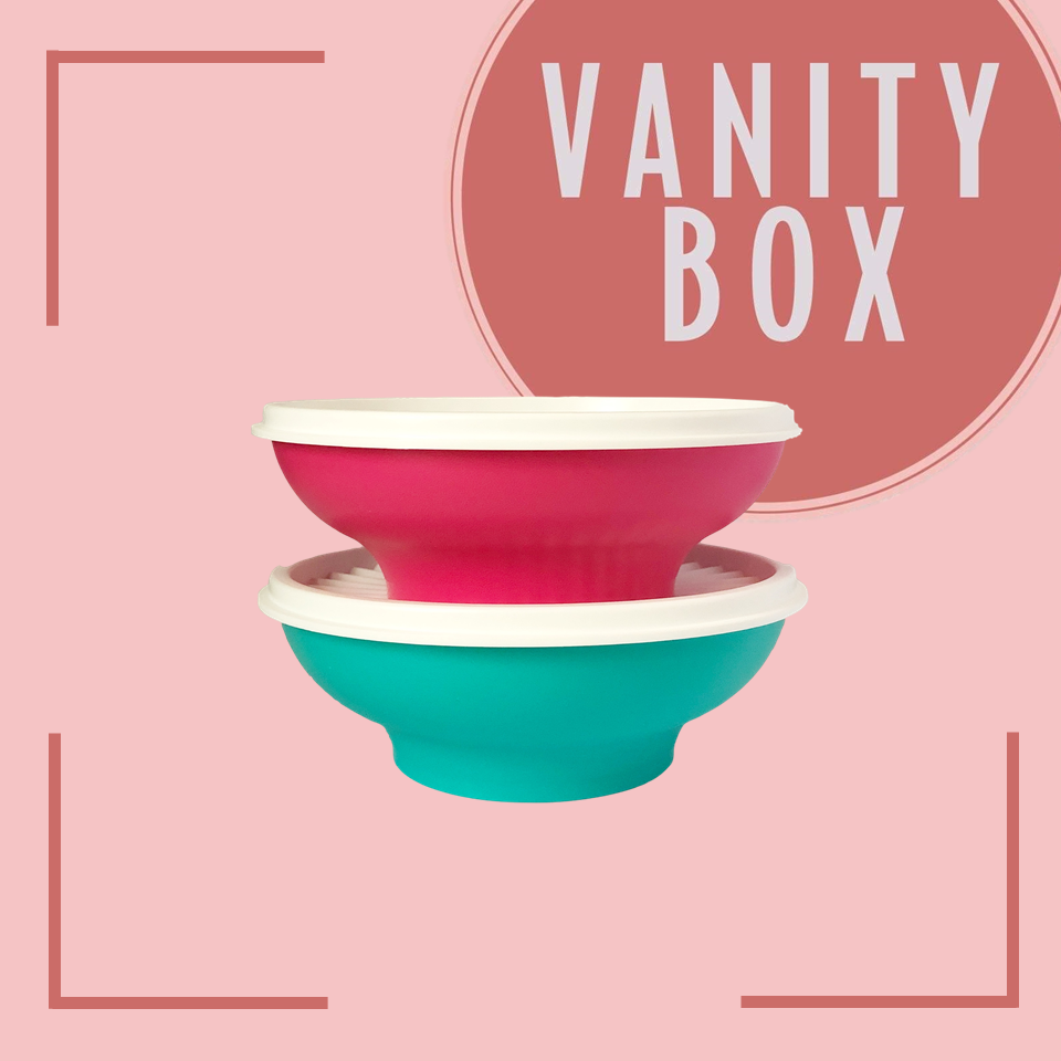 Tupperware 2-PC Mini Servalier Bowl Boxed Set