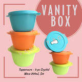 Tupperware - 3-pc Crystal Wave 800mL Set