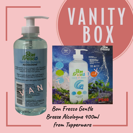 Bon Fresco Gentle Breeze Alcologne 400ml By Tupperware