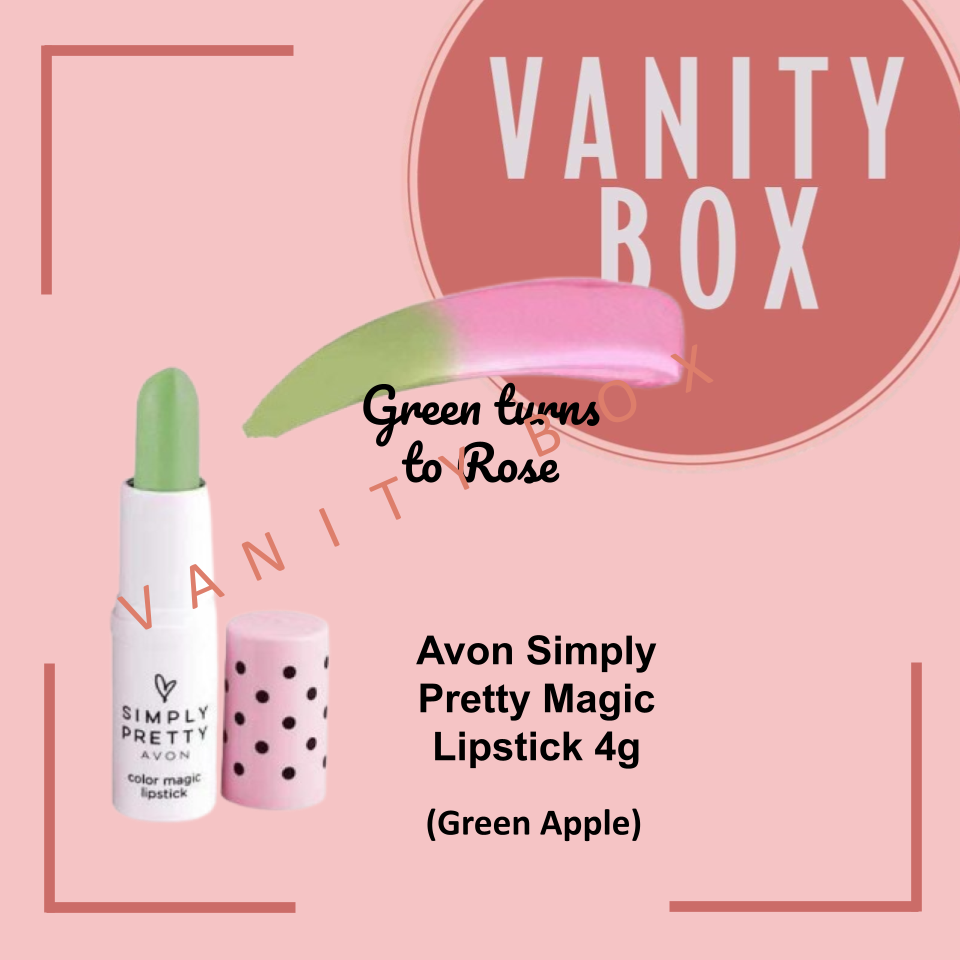 Avon Simply Pretty Color Magic Lipstick 0.4g Green Apple