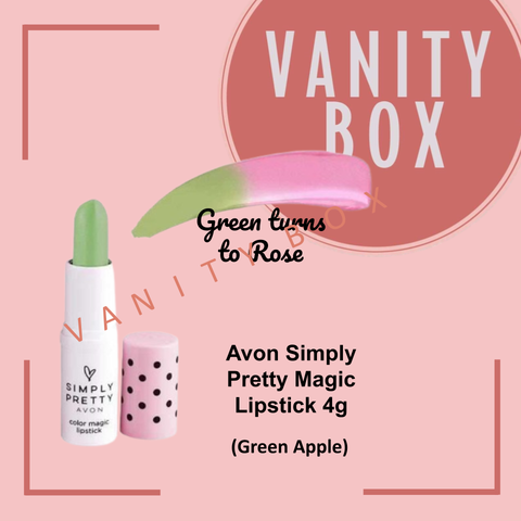 Avon Simply Pretty Color Magic Lipstick 0.4g Green Apple
