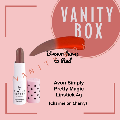 Avon Simply Pretty Color Magic Lipstick 0.4g Chameleon Cherry