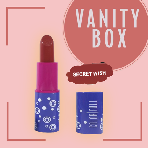 Colorfull Satin Lipstick Color Burst Edition 4g (Secret Wish)