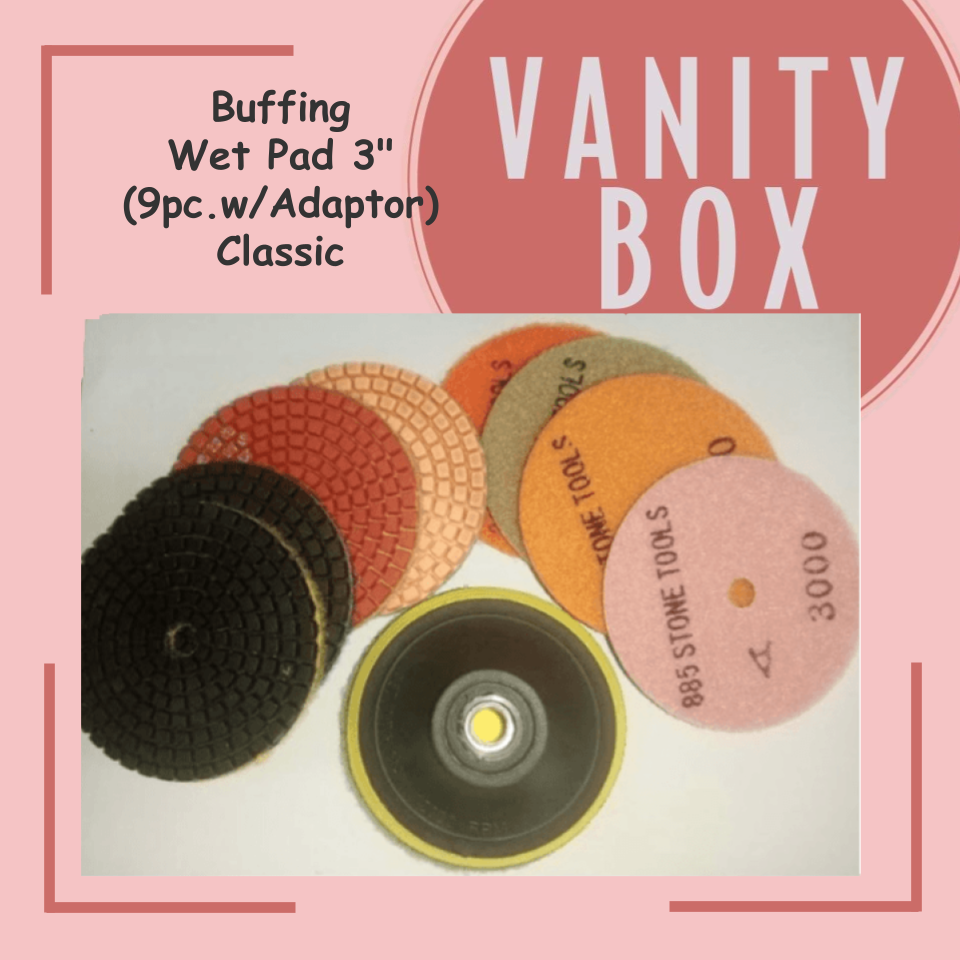 885 Buffing Wet/Dry Pad with Adaptor for Marble Granite Polishing Pad (1SETS)