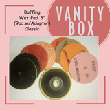 885 Buffing Wet Pad with Adaptor for Marble Granite Polishing Pad (1Set)