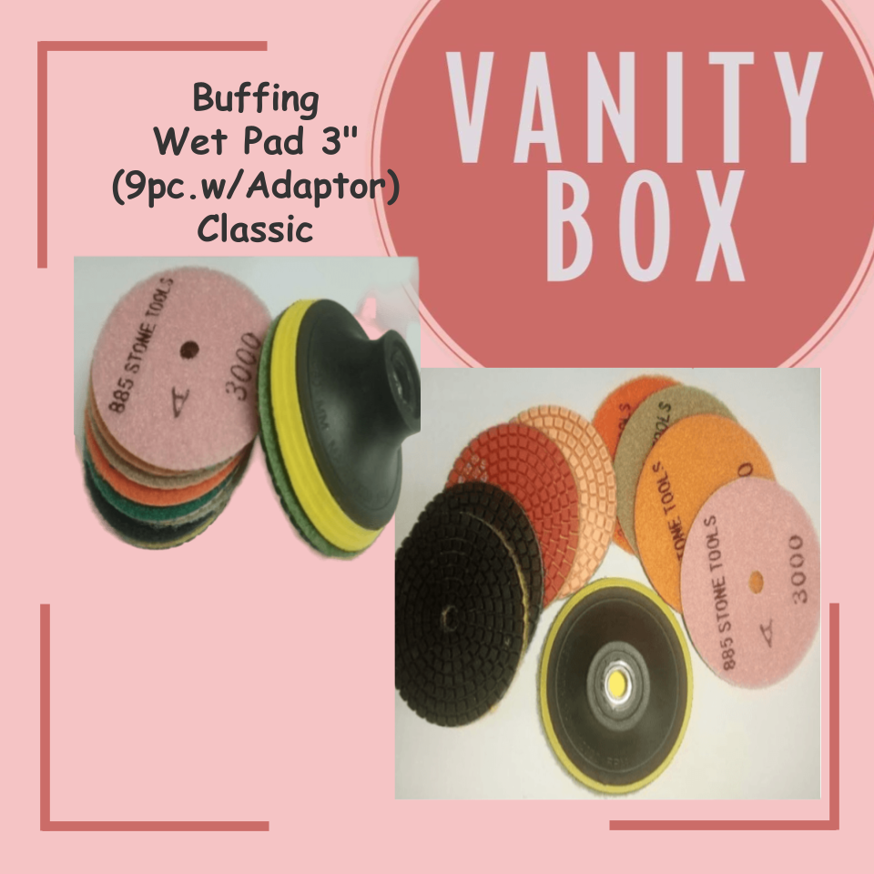 885 Buffing Wet/Dry Pad with Adaptor for Marble Granite Polishing Pad (1SETS)