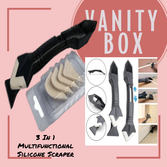 3 In 1 Multifunctional Silicone /Remover Caulk Finisher Sealant Smooth Scraper Grout Kit Tools