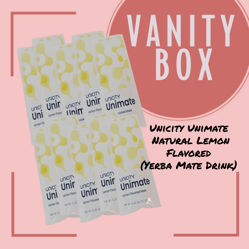 Unicity Unimate Lemon Flavored/Lemon Ginger Flavored Green Mate Leaf Extract Powdered Drink