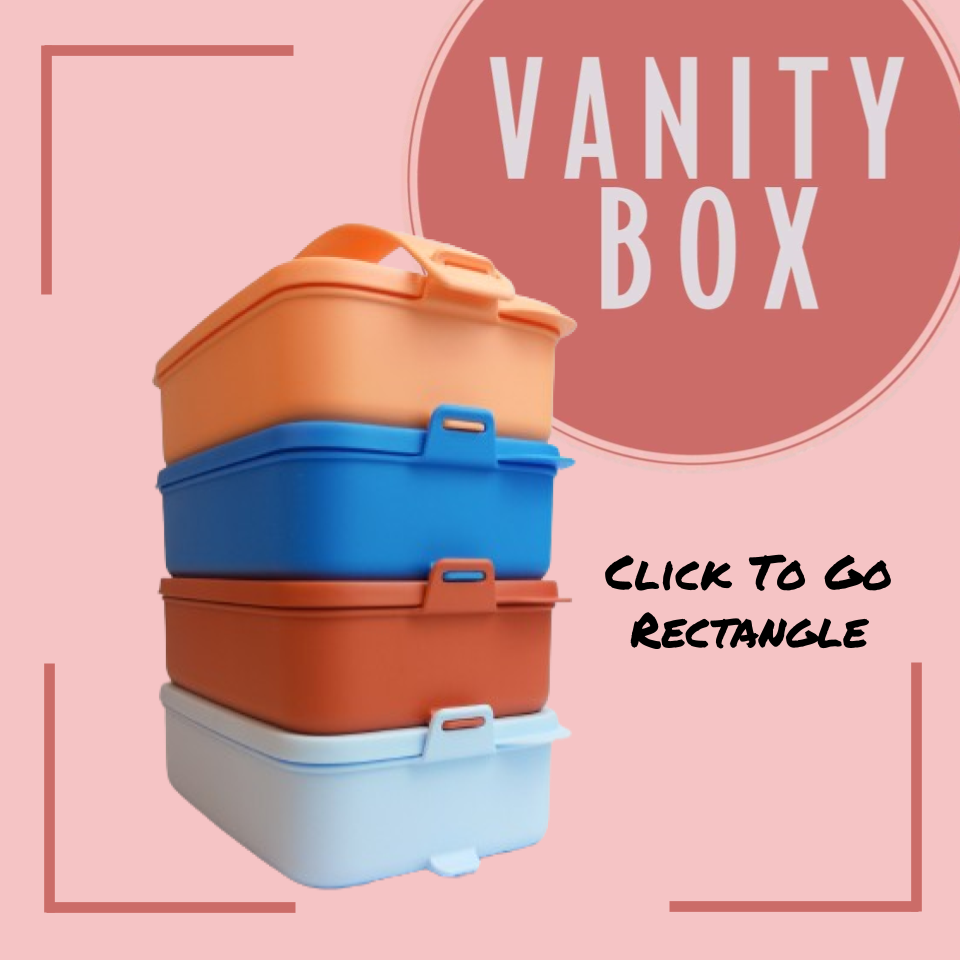 Tupperware Click To Go Rectangle 900ml (Lunch Box) 4 Layers