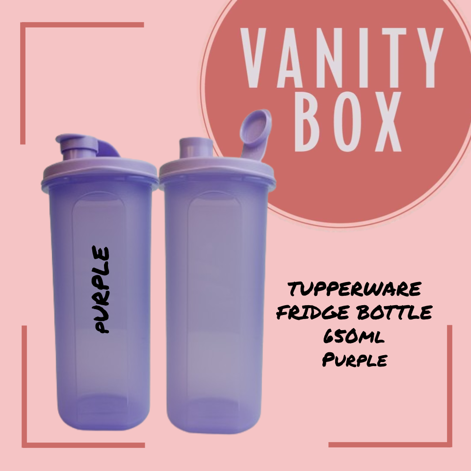 TUPPERWARE FRIDGE BOTTLE SLIM 2L & 650ml with PERSONALIZED NAME