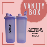 TUPPERWARE FRIDGE BOTTLE SLIM 2L & 650ml with PERSONALIZED NAME