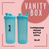 TUPPERWARE FRIDGE BOTTLE SLIM 2L & 650ml with PERSONALIZED NAME
