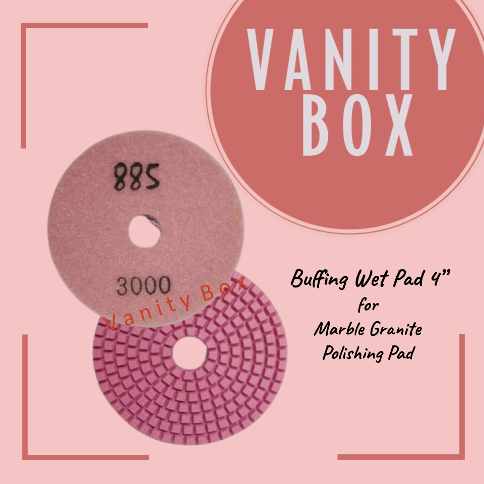 885 Buffing Wet Pad size 4”/ pcs.for Marble Granite Polishing Pad (Premium)