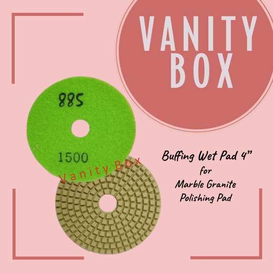 885 Buffing Wet Pad size 4”/ pcs.for Marble Granite Polishing Pad (Premium)