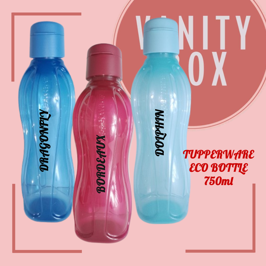 Tupperware Personalized Eco Bottle 750ml with Sipper Seal