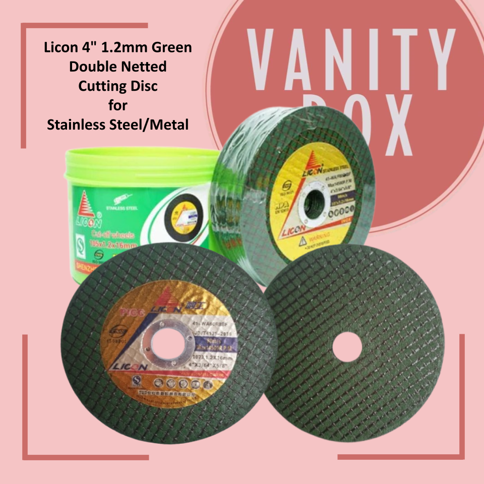 Licon 4" 1.2mm Green Double Netted Cutting Disc for Stainless Steel/Metal