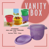 TUPPERWARE  STAR BOWL FOOD CONTAINER  with  Perfect Seal 750mL