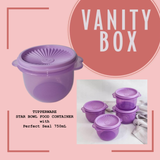 TUPPERWARE  STAR BOWL FOOD CONTAINER  with  Perfect Seal 750mL