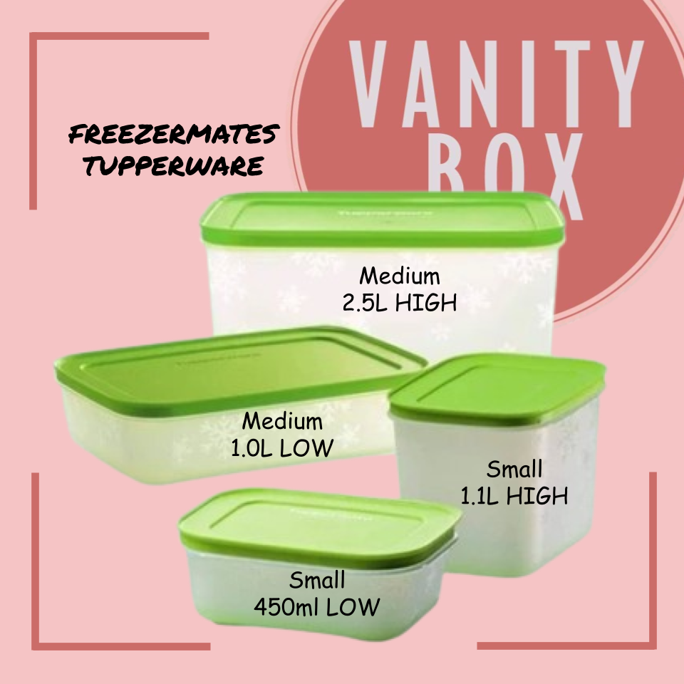 Tupperware Freezermates Plus Small/Medium 450ml/1.0L/1.1L/2.5L