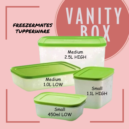 Tupperware Freezermates Plus Small/Medium 450ml/1.0L/1.1L/2.5L