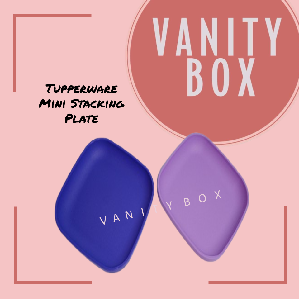 Tupperware Mini Stacking Plate (2pcs) - Small Plate, containing spices, dipping sauces