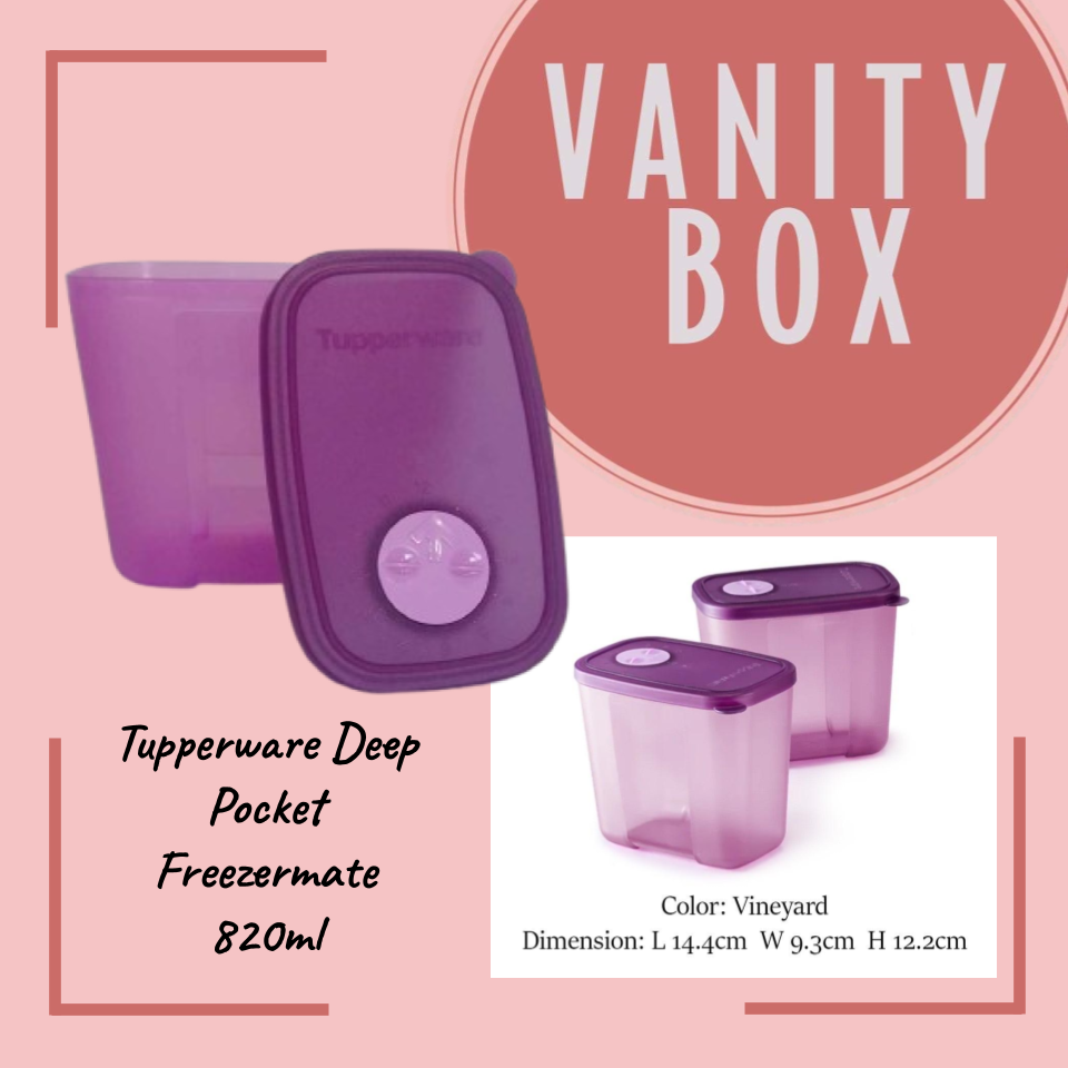 Tupperware Deep Pocket Freezermate 820ml