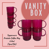 Tupperware Preludio Coffee Mug 250ml (4pcs/Set)