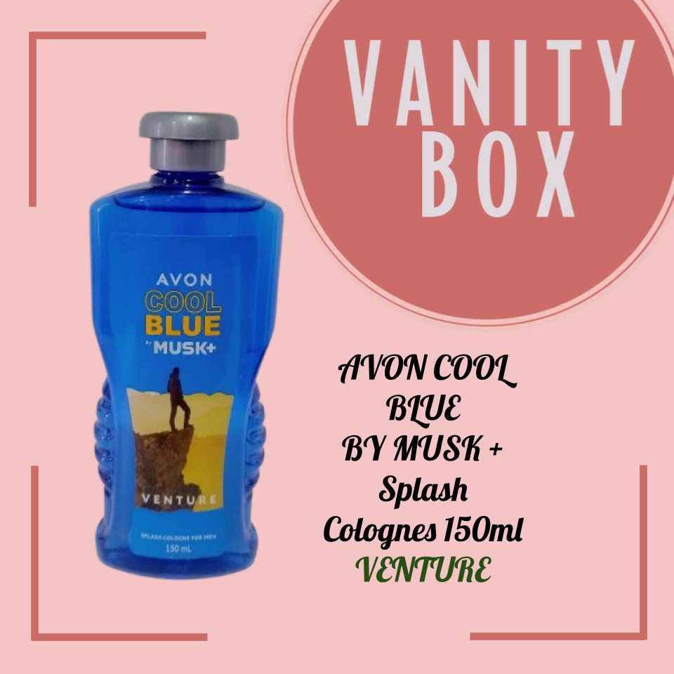 AVON COOL BLUE BY MUSK + Splash Colognes 150ml