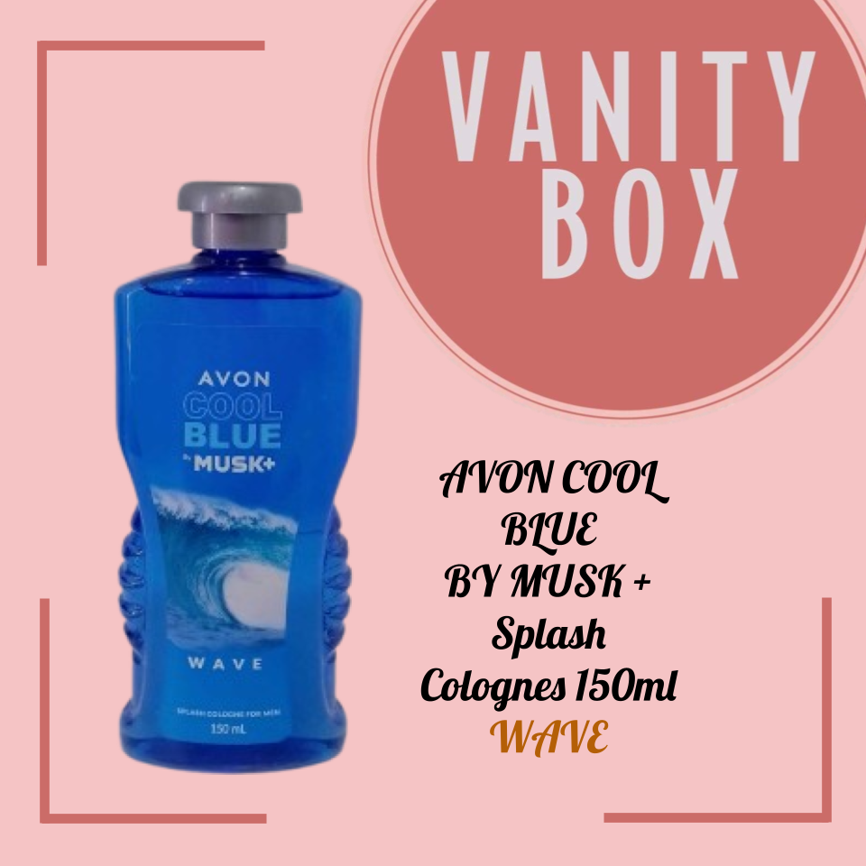 AVON COOL BLUE BY MUSK + Splash Colognes 150ml