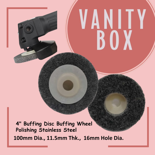 4" Buffing Disc Buffing Wheel Polishing Stainless Steel for Grinder