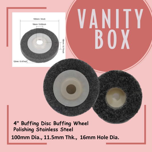 4" Buffing Disc Buffing Wheel Polishing Stainless Steel for Grinder
