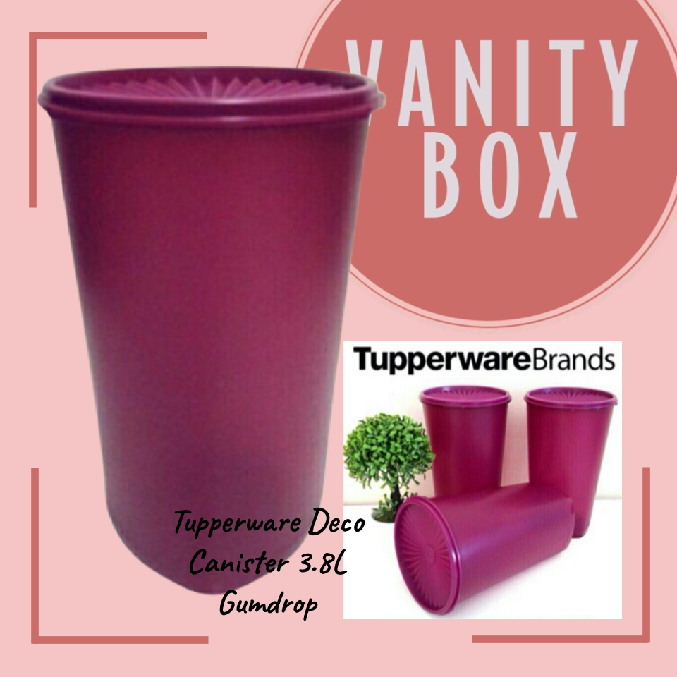 Tupperware Deco Canister 3.8L Gumdrop
