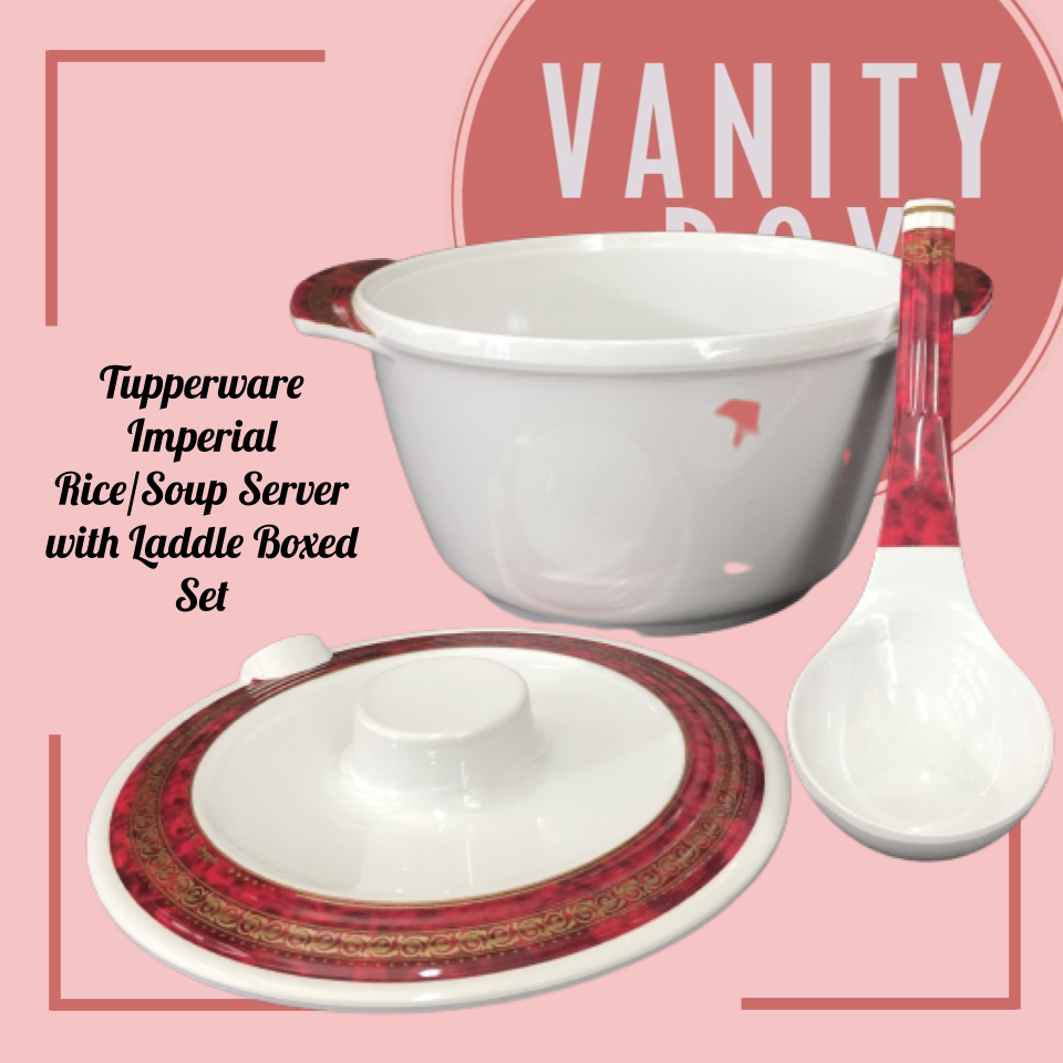 Tupperware Imperial Rice/ Soup Server with Ladle 2.2L