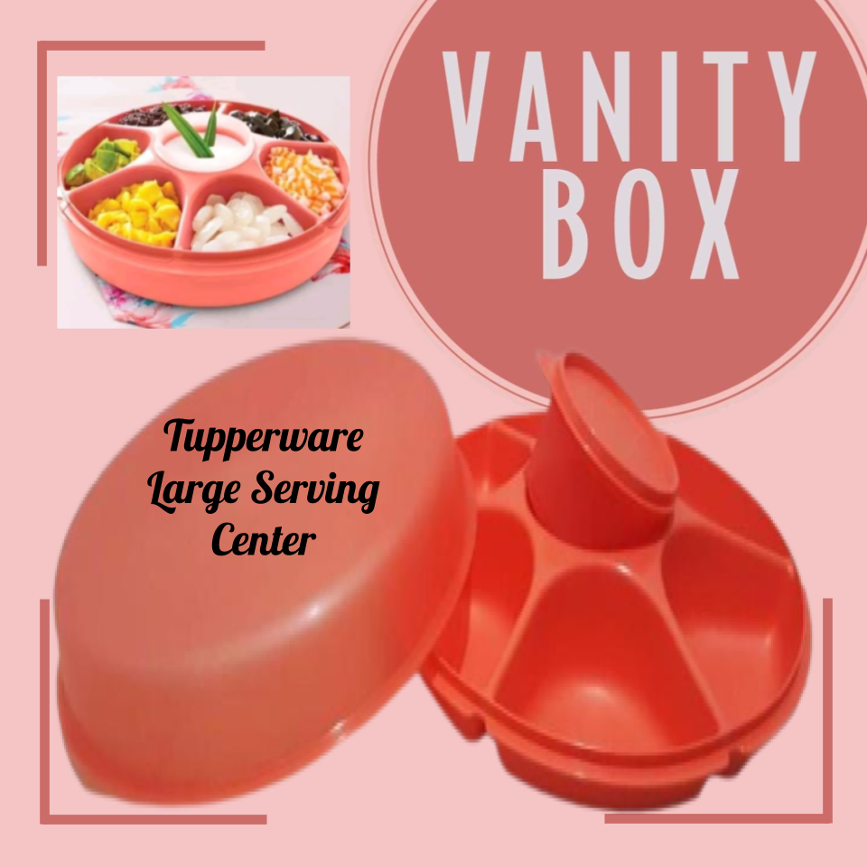 Tupperware large serving center-Bloom
