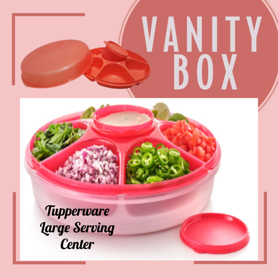 Tupperware large serving center-Bloom
