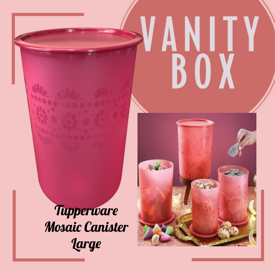 Tupperware Mosaic Canister (Vineyard) 1.2L