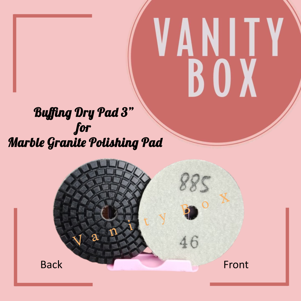 885 Buffing Dry/Wet  Pad per piece 3” for  Marble Granite Polishing Pad
