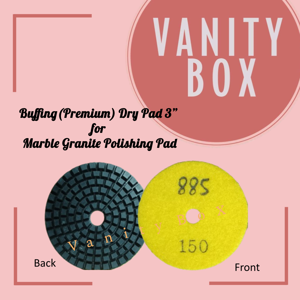885 Buffing Dry/Wet  Pad per piece 3” for  Marble Granite Polishing Pad