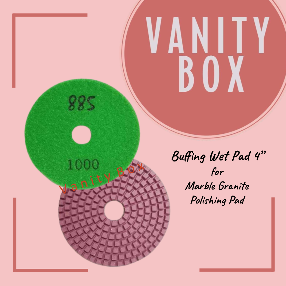 885 Buffing Wet Pad size 4”/ pcs.for Marble Granite Polishing Pad (Premium)