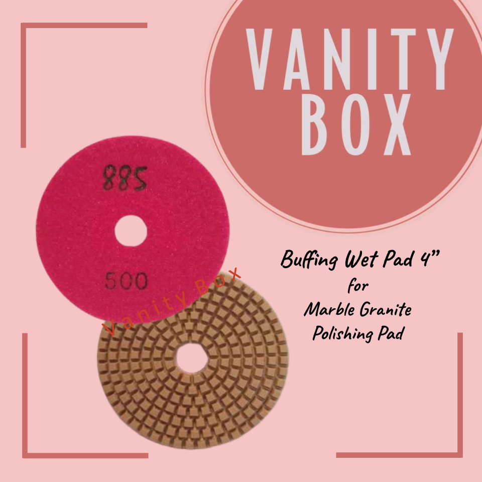 885 Buffing Wet Pad size 4”/ pcs.for Marble Granite Polishing Pad (Premium)