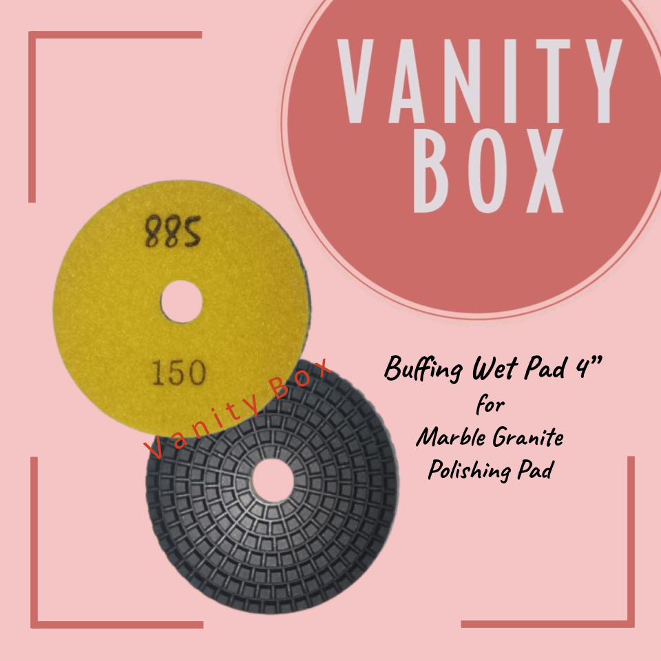 885 Buffing Wet Pad size 4”/ pcs.for Marble Granite Polishing Pad (Premium)