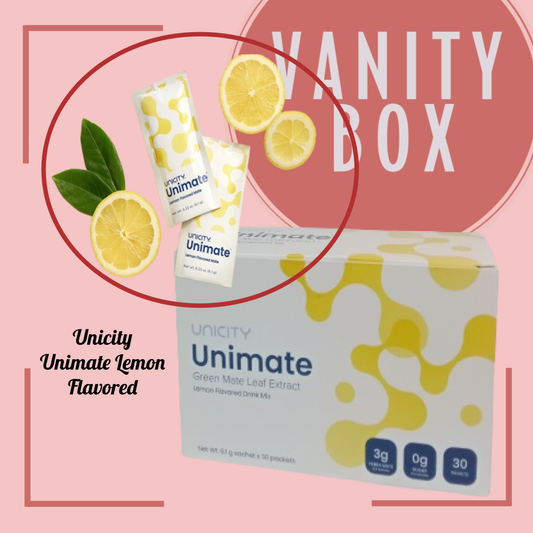 Unicity Unimate Lemon Flavored/Lemon Ginger Flavored Green Mate Leaf Extract Powdered Drink