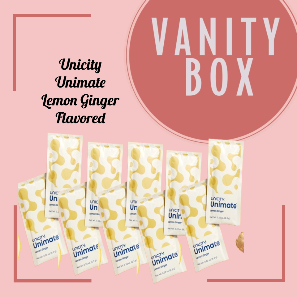 Unicity Unimate Lemon Flavored/Lemon Ginger Flavored Green Mate Leaf Extract Powdered Drink