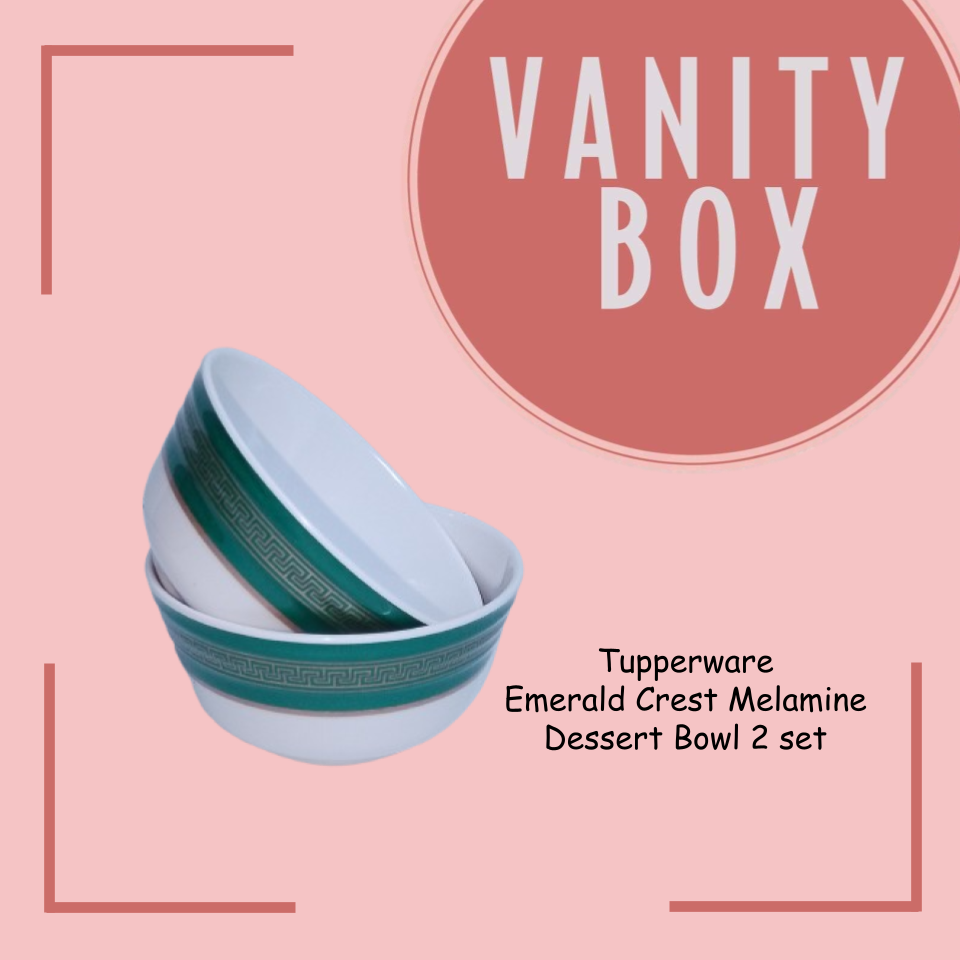 Tupperware Trellis Melamine Soup Bowl and  Dessert Bowl gift set