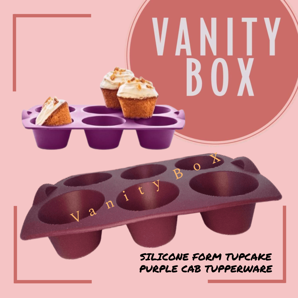 TUPPERWARE SILICONE FORM TUPCAKE PURPLE CAB