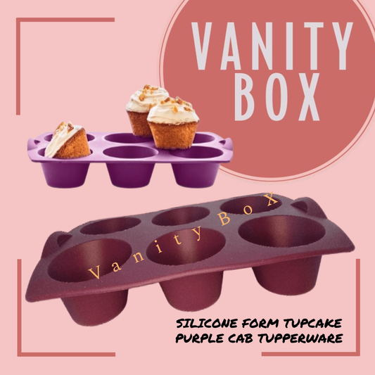 TUPPERWARE SILICONE FORM TUPCAKE PURPLE CAB